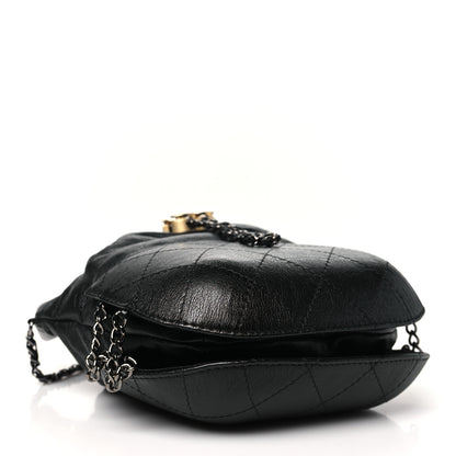 Chanel Calfskin Quilted Small Gabrielle Bucket Black 4 of 10