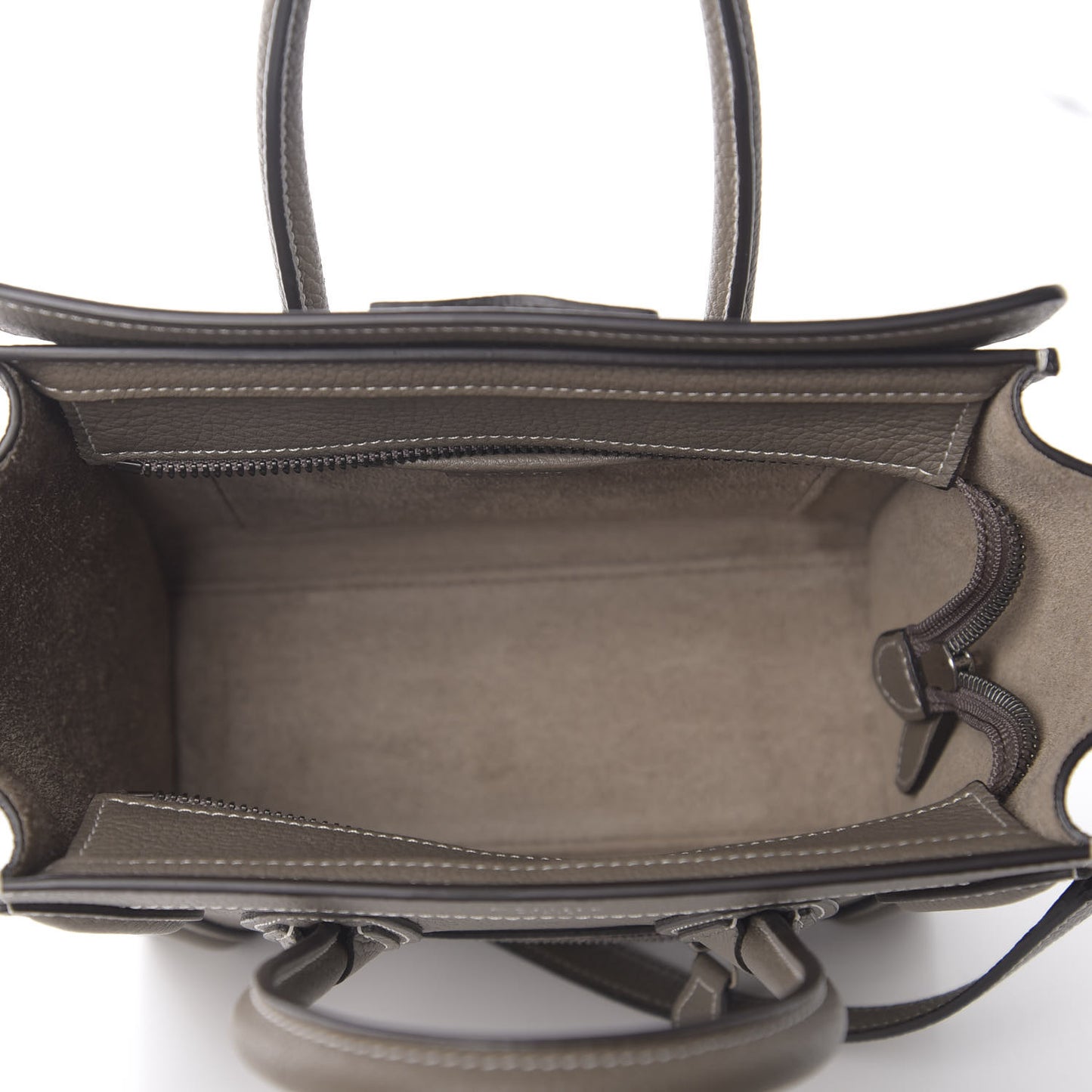 Drummed Calfskin Nano Luggage Souris