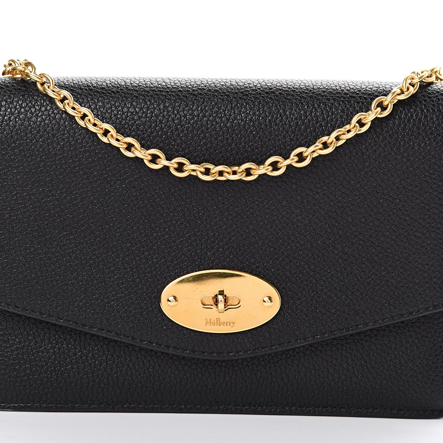 Small Classic Grain Calfskin Small Darley Black