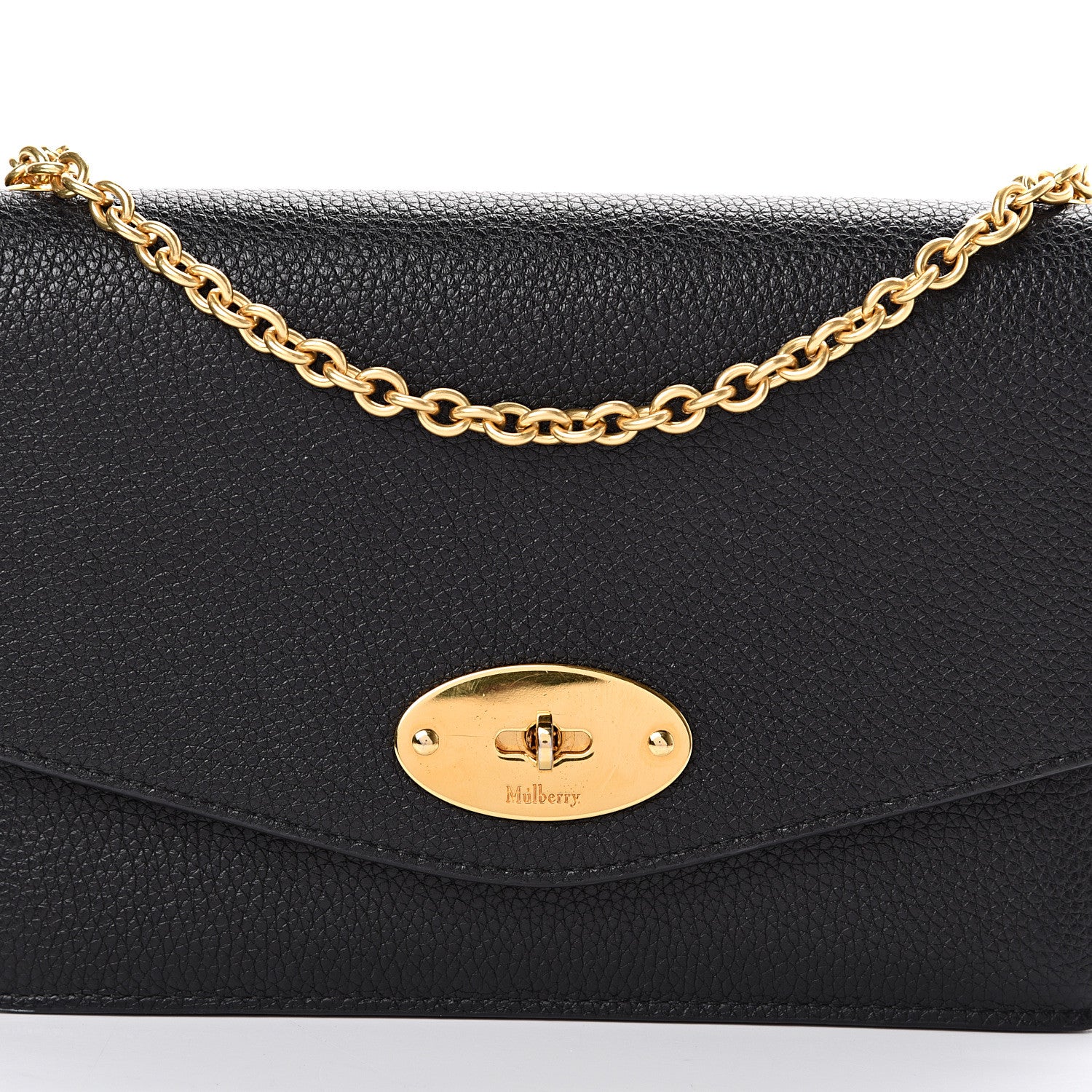 Mulberry Small Classic Grain Calfskin Small Darley Black 11 of 15