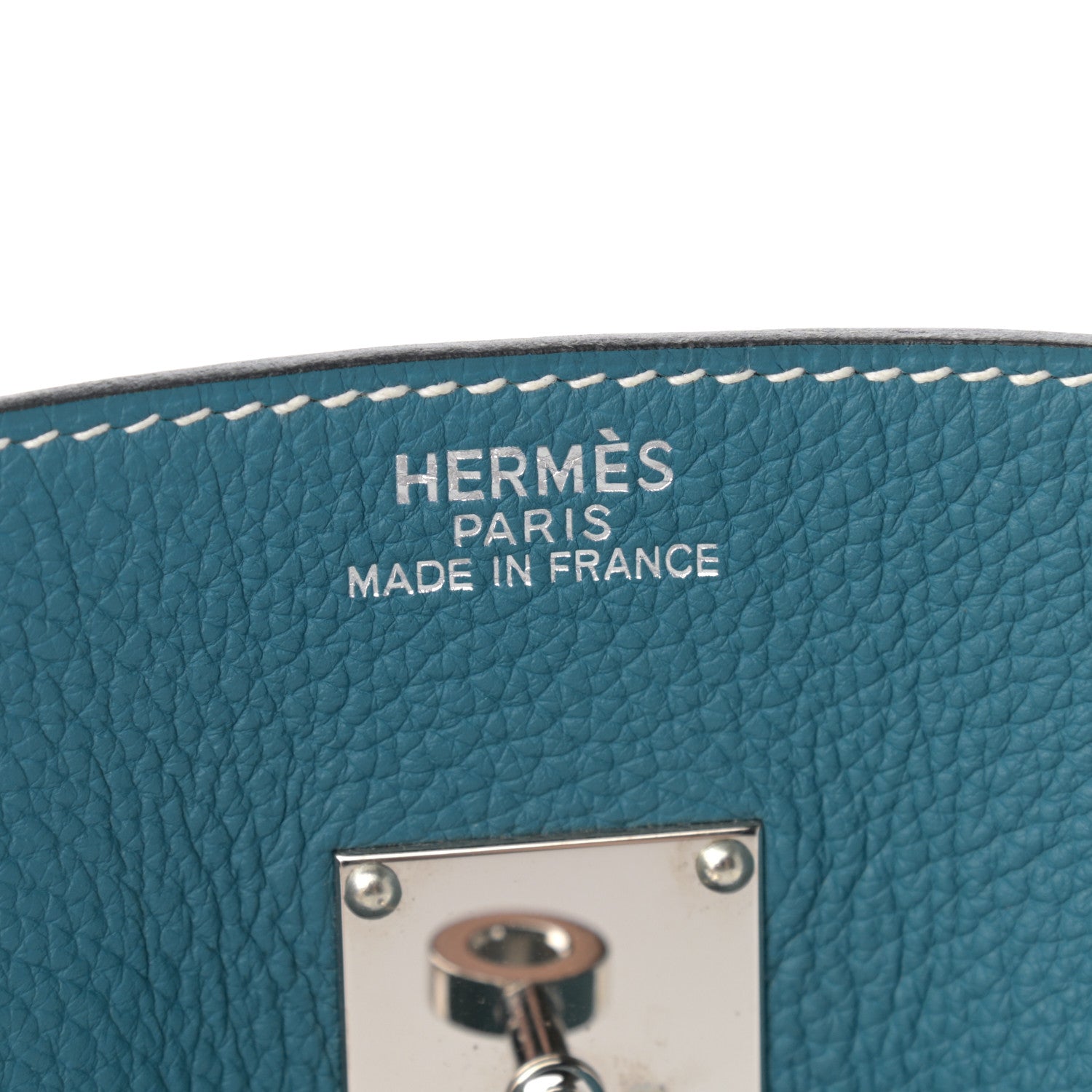 Hermes Taurillon Clemence HAC Travel Birkin 50 Blue Jean 6 of 13