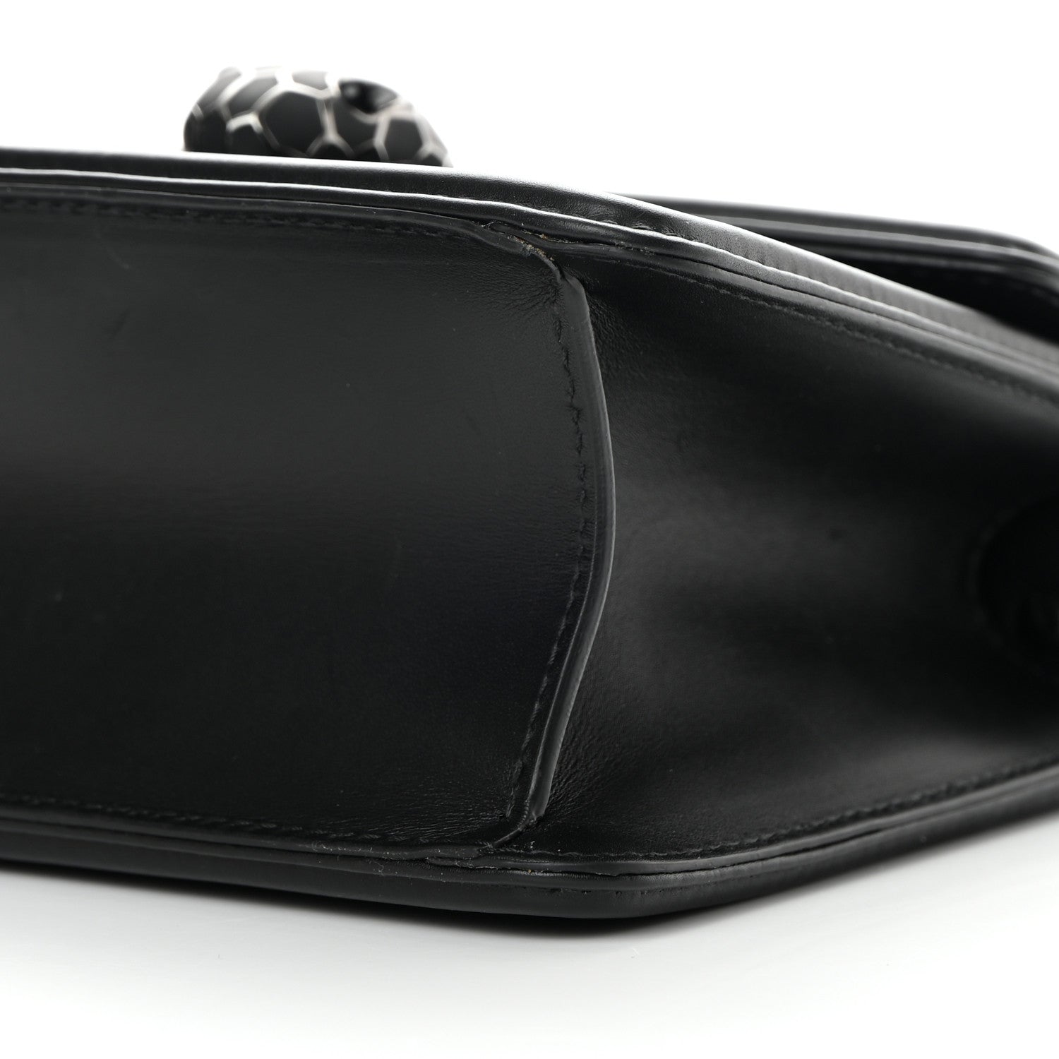 Bulgari Quilted Nappa Smooth Calfskin Serpenti Forever Diamond Blast Shoulder Bag Black 9 of 13