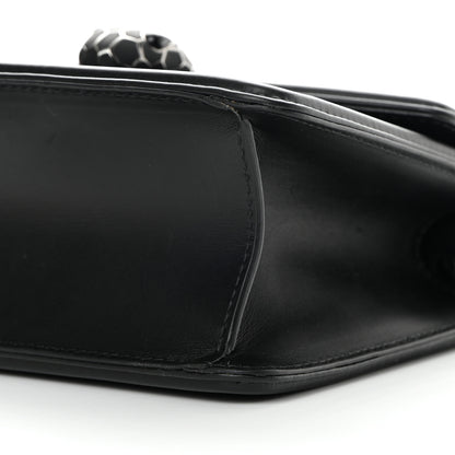 Bulgari Quilted Nappa Smooth Calfskin Serpenti Forever Diamond Blast Shoulder Bag Black 9 of 13