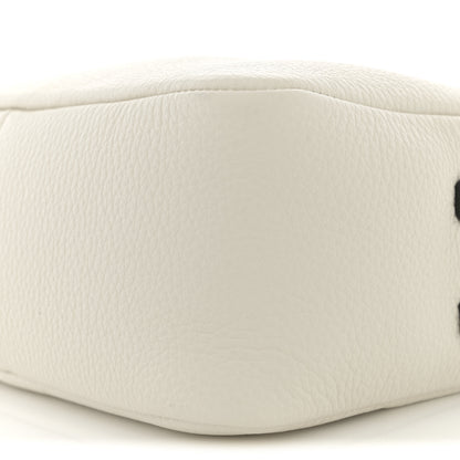 Prada Vitello Daino Soft Medium Double Zip Shoulder Bag White 10 of 11