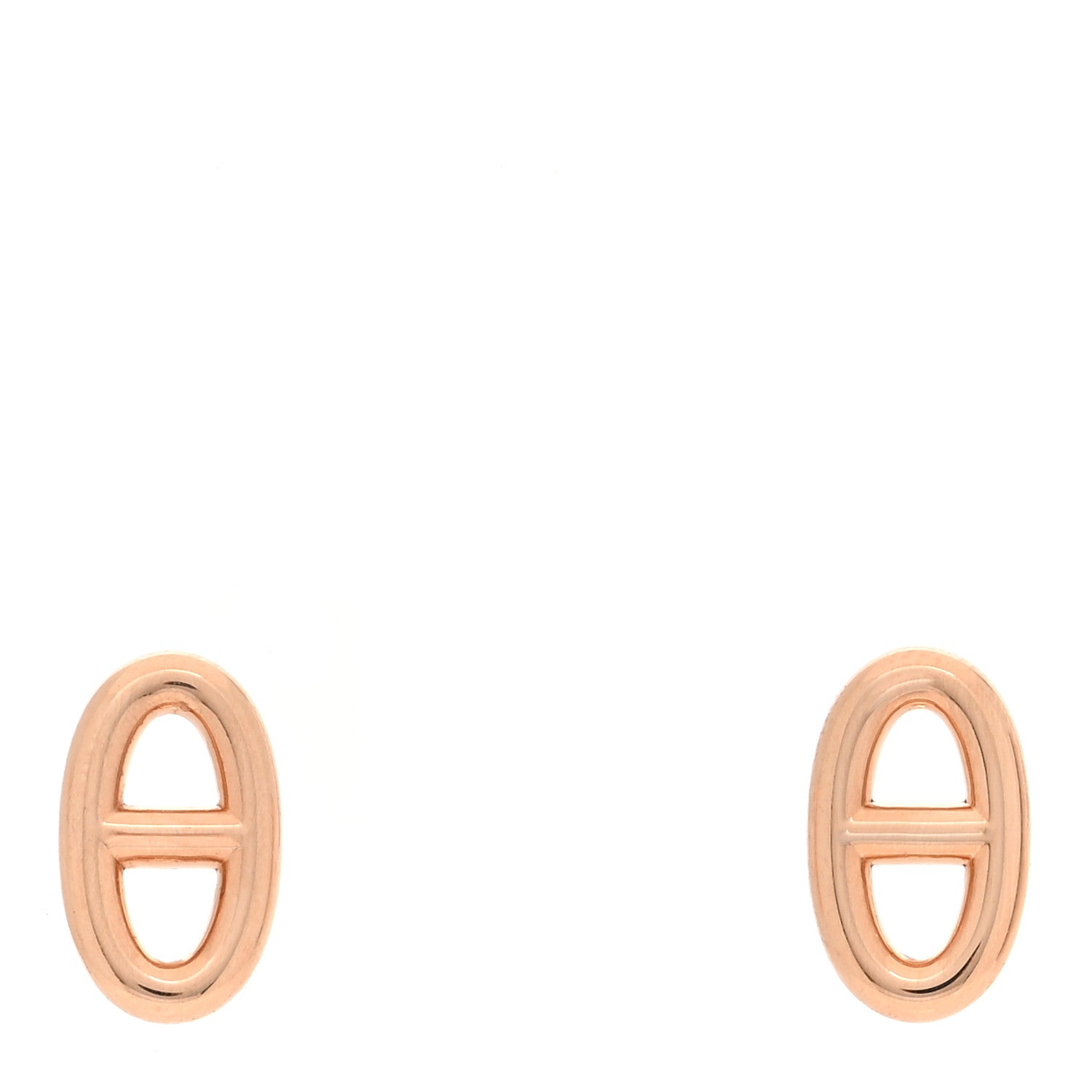Hermes 18K Rose Gold TPM Farandole Stud Earrings 1 of 5