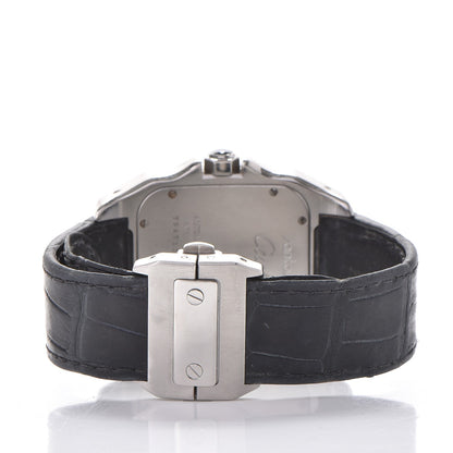Cartier Stainless Steel Alligator 41mm Santos 100 Automatic Watch 4 of 10