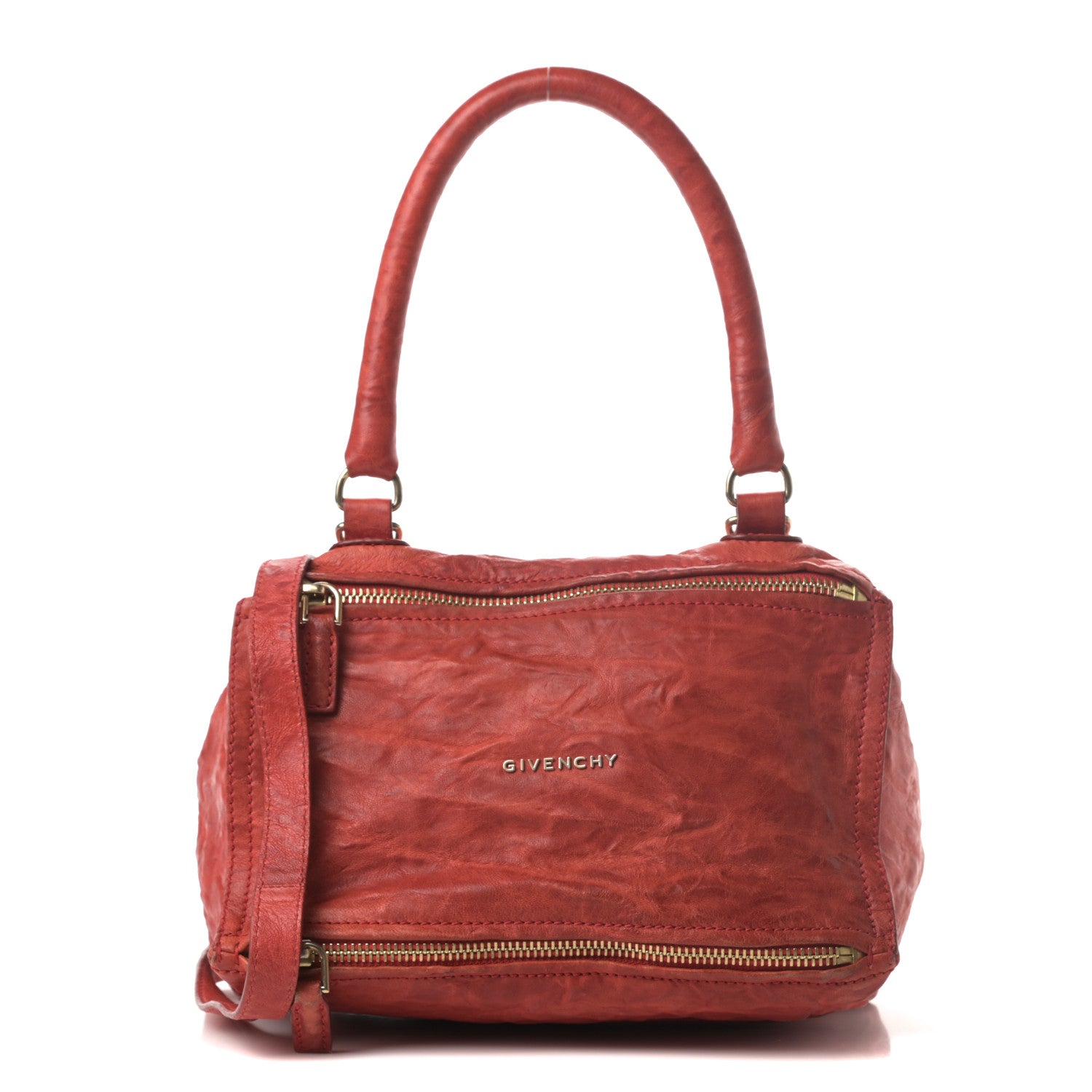 Givenchy Tumbled Sheepskin Small Pandora Red 1 of 13