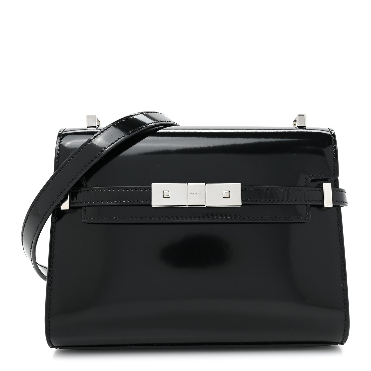 Spazzolato Mini Manhattan Shoulder Bag Black