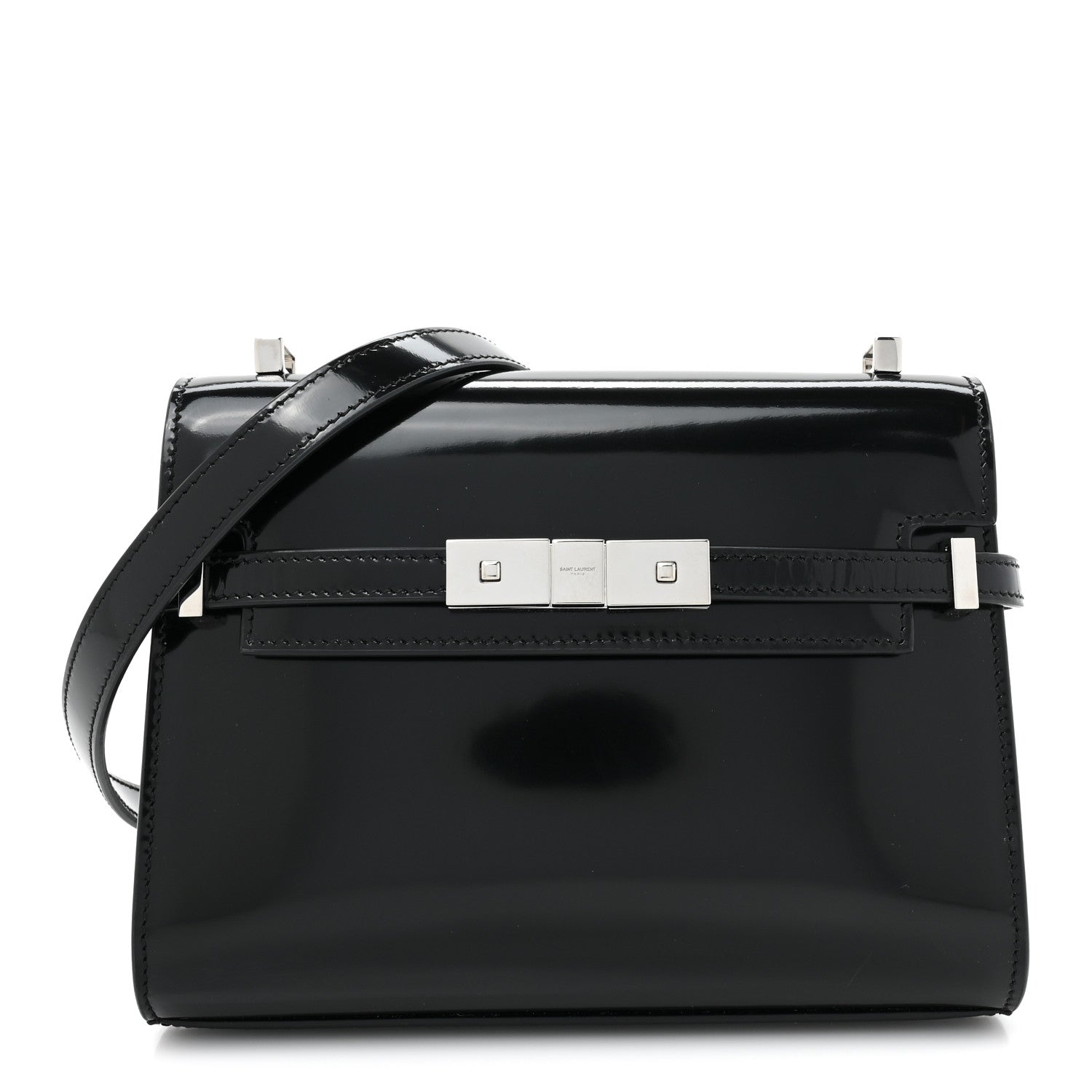 Saint Laurent Spazzolato Mini Manhattan Shoulder Bag Black 1 of 12