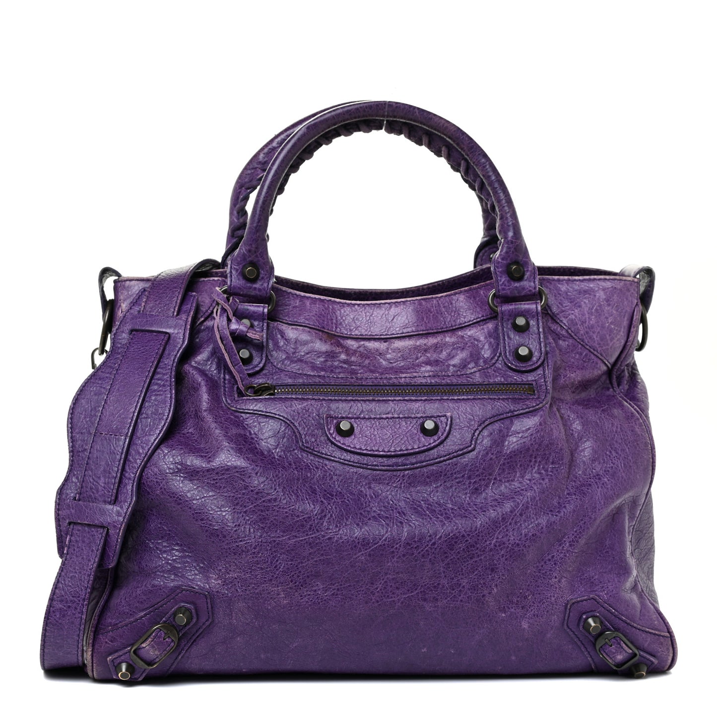 Agneau Classic Hardware Velo Dark Violet