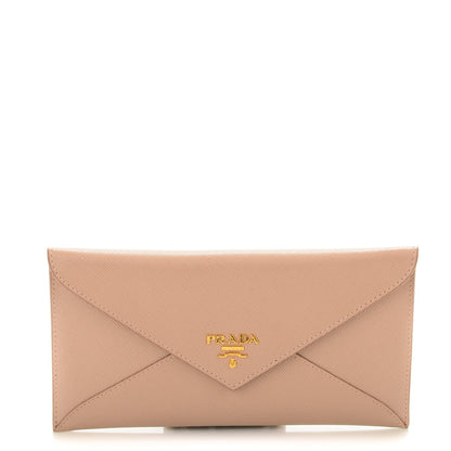 Prada Saffiano Metal Envelope Wallet Cammeo 1 of 7