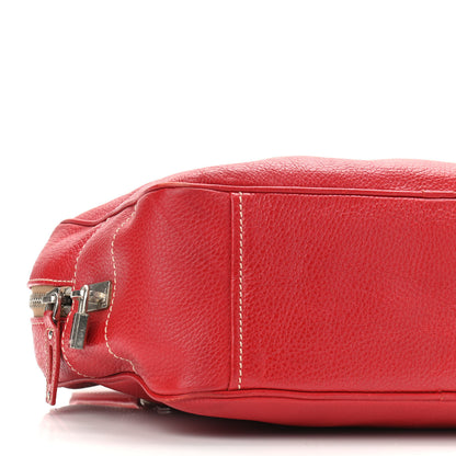 Prada Vitello Daino Tag Satchel Rosso 10 of 11