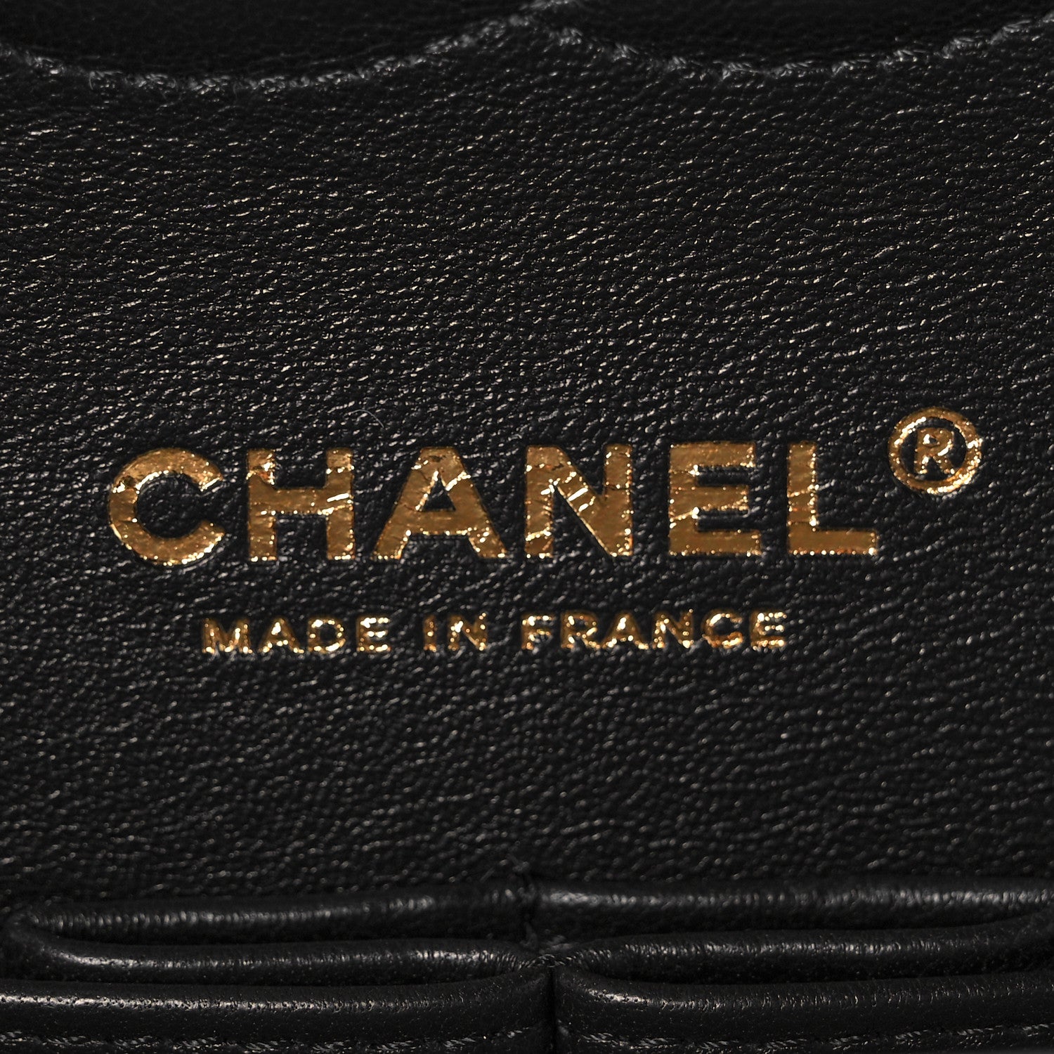 Chanel Caviar Chevron Quilted Medium Double Flap Black 6 of 13