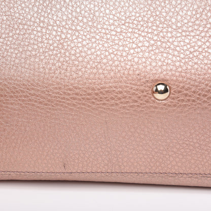 Gucci Metallic Cellarius Calfskin Small Soho Top Handle Satchel Pink 13 of 18