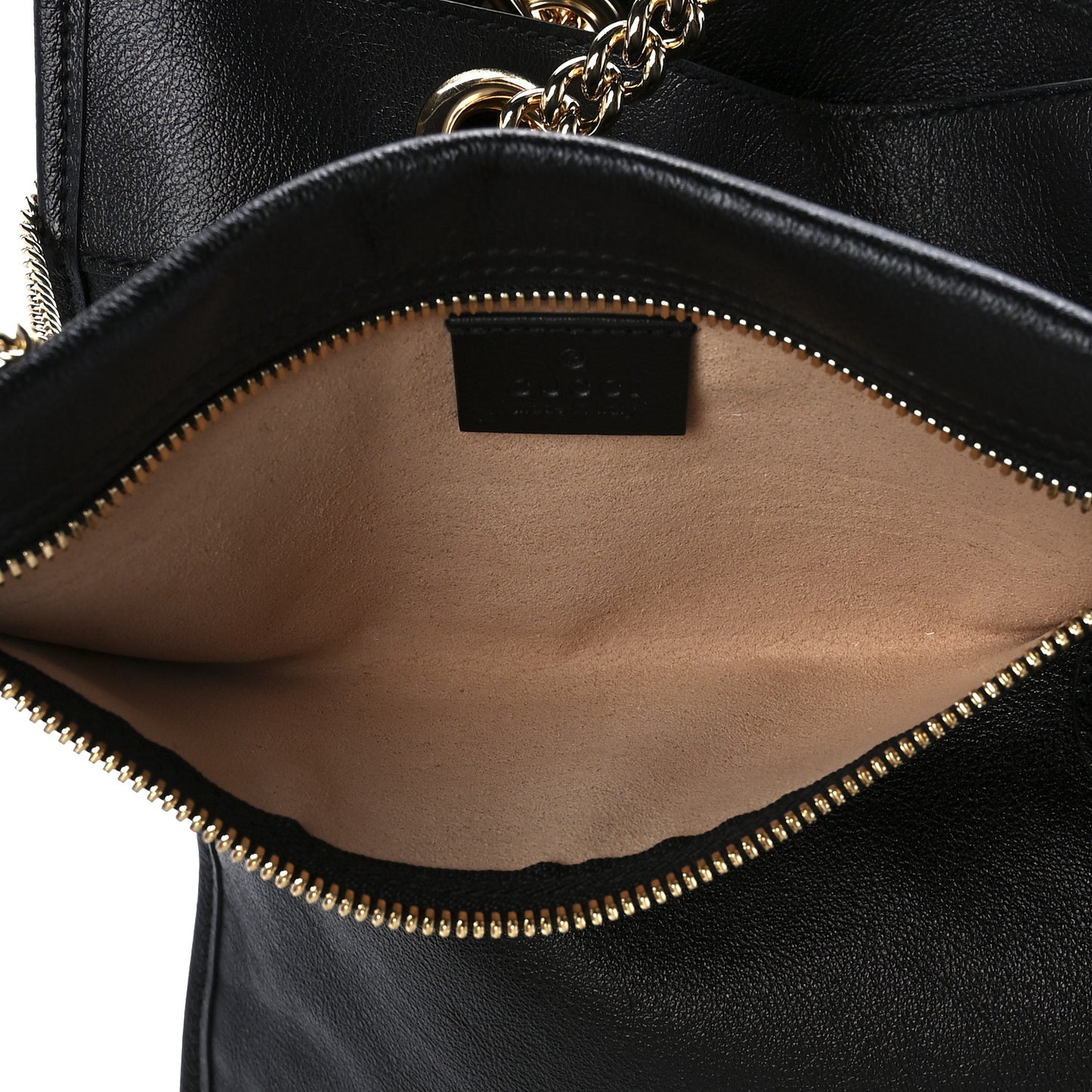 Calfskin Large Rajah Chain Tote Black