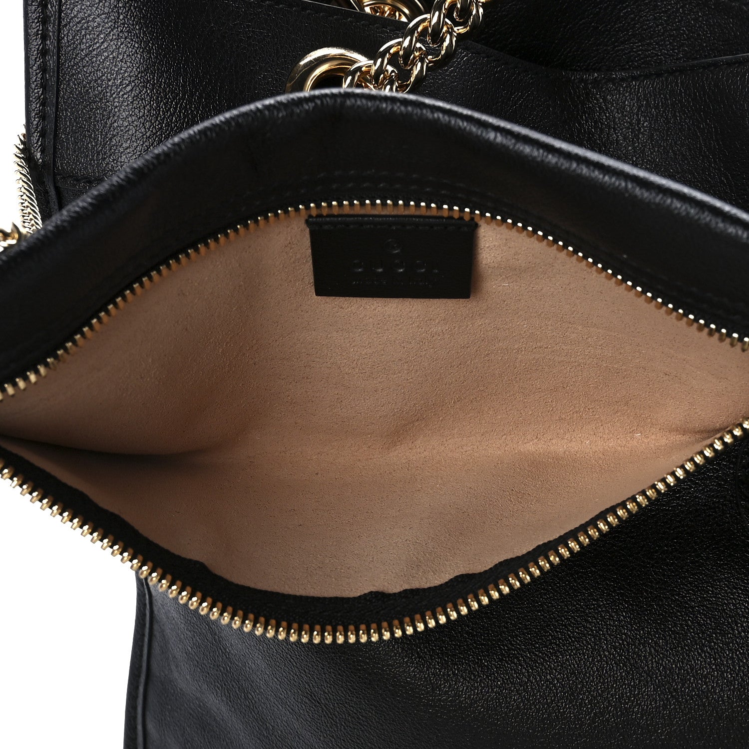 Gucci Calfskin Large Rajah Chain Tote Black 9 of 14