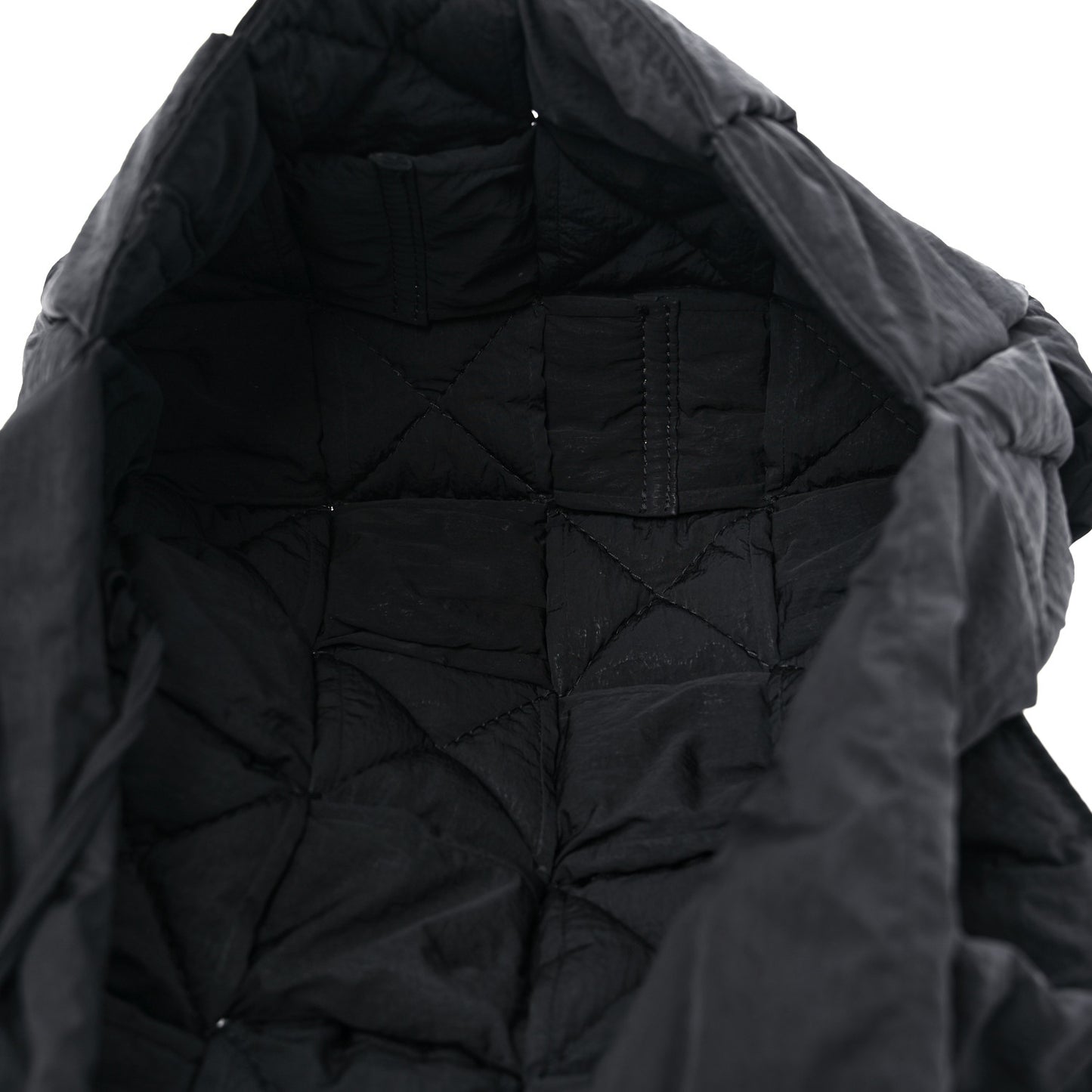 Nylon Intrecciato Padded Tech Cassette Bag Black