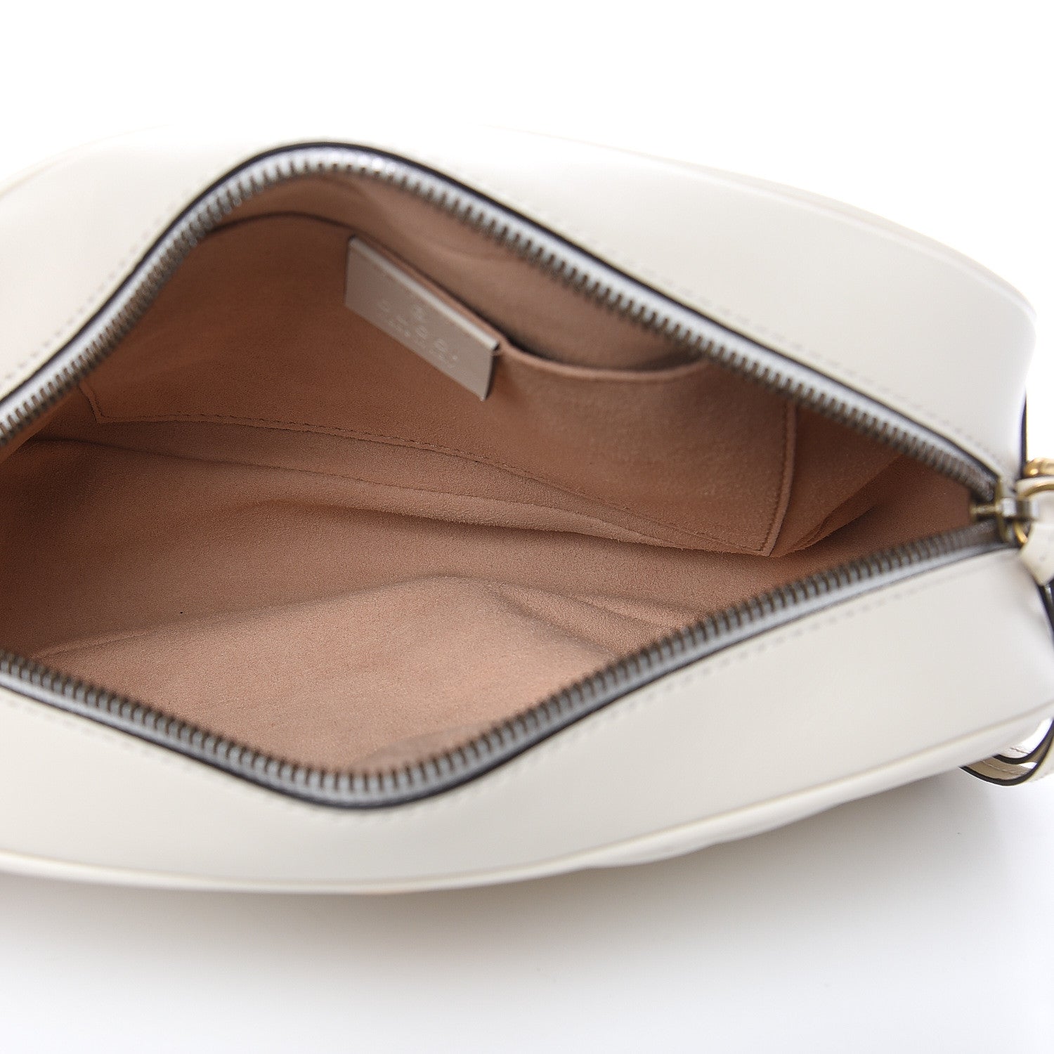 Gucci Calfskin Matelasse Small GG Marmont Chain Shoulder Bag White 5 of 10