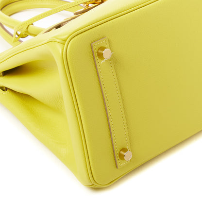 Hermes Epsom Birkin 30 Lime 9 of 32