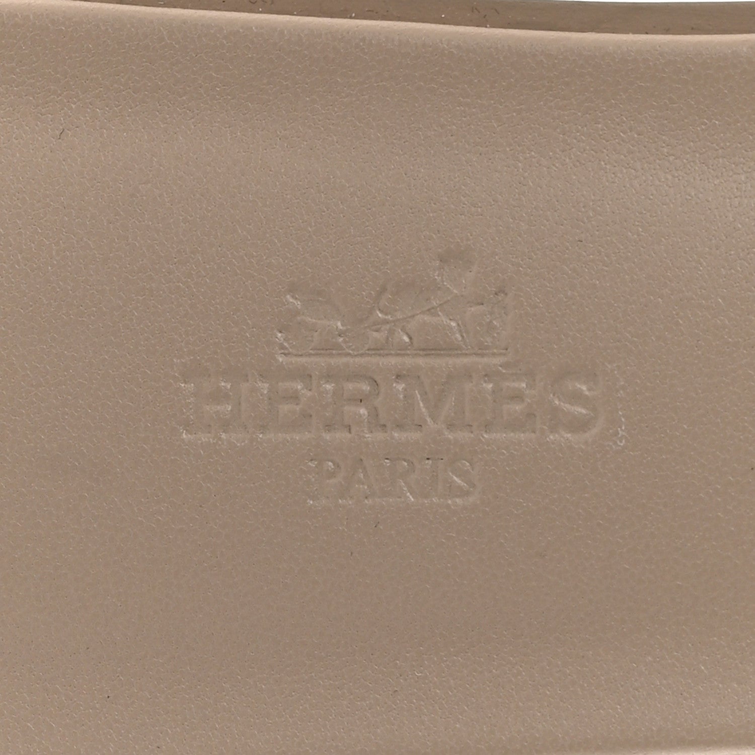 Hermes Box Calfskin Oran Sandals 38 Beige Mastic 7 of 9