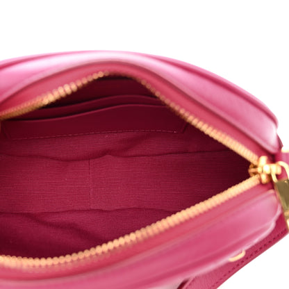 Celine Calfskin Quilted Small C Charm Bag Pink 5 of 9