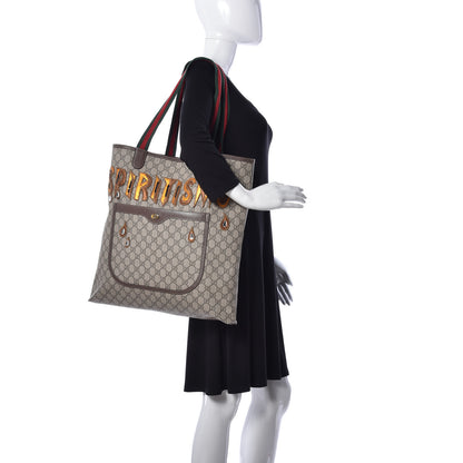 Gucci GG Supreme Monogram Web Spiritsimo Tote 2 of 8