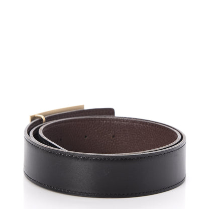 Hermes Box Togo 32mm Collier De Chien CDC Belt 80 Black Chocolate 3 of 8
