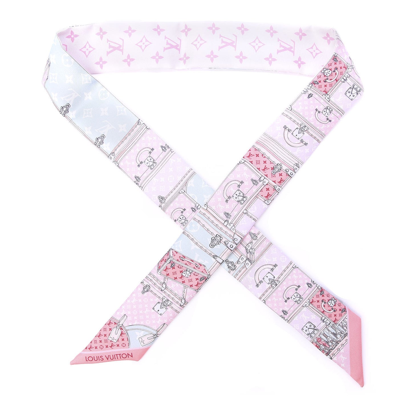 Silk Monogram Let's Go BB Bandeau Pink