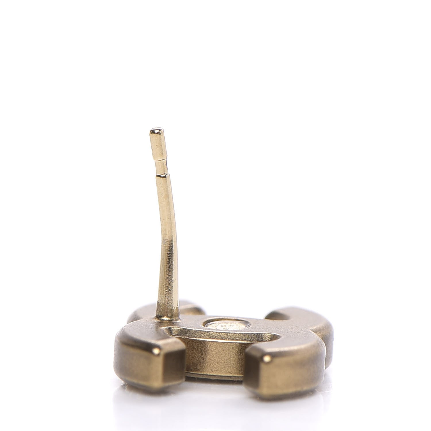 Chanel Crystal CC Earrings Gold 5 of 6