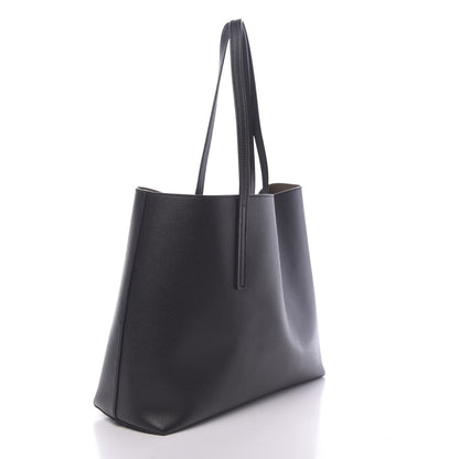 Fendi Vitello Vienna Enamel F is Fendi Shopping Tote Black Taupe 3 of 10