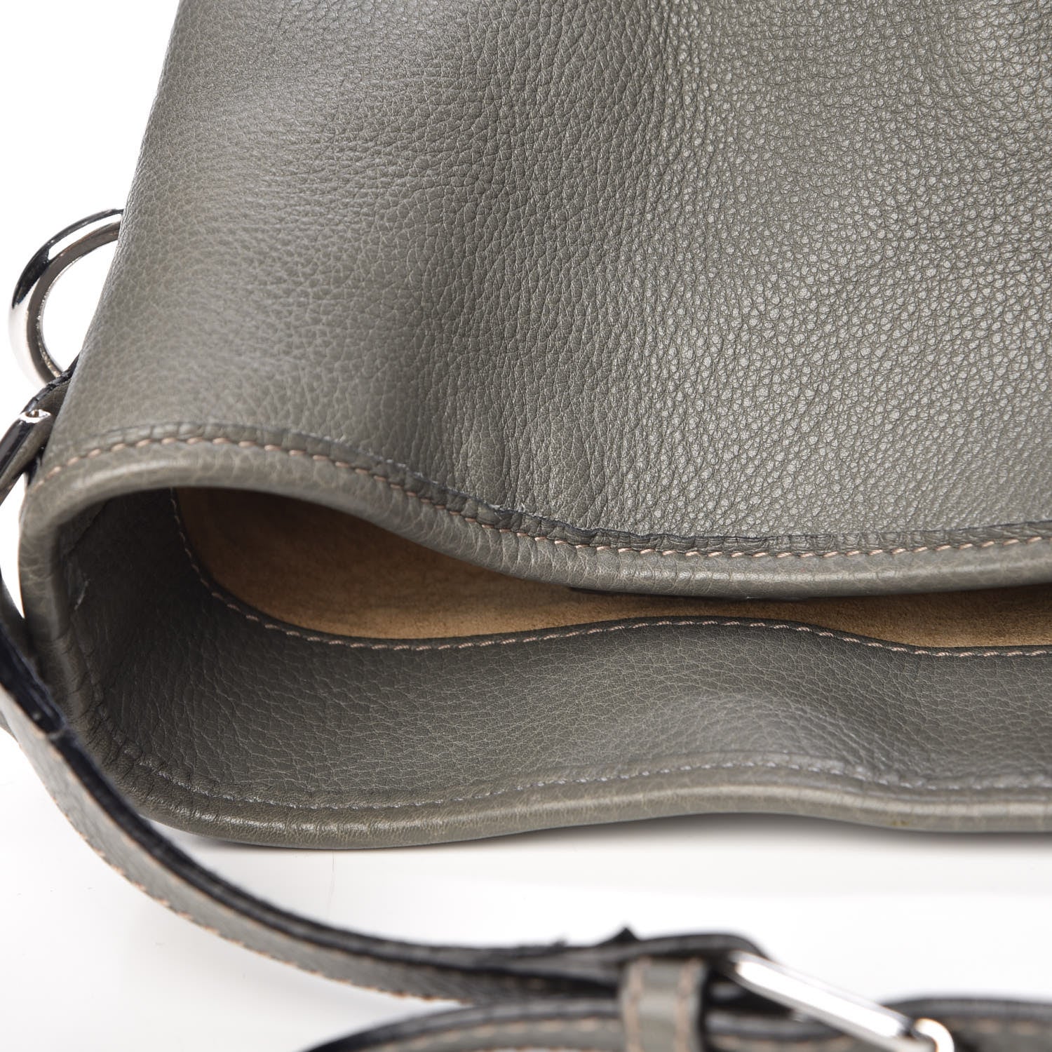 Gucci Pebbled Calfskin Large Hobo Green 12 of 15