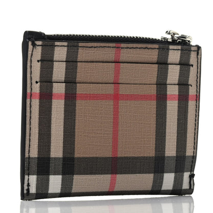 Burberry Coated Canvas House Check Coin Case Card Holder 2 of 3