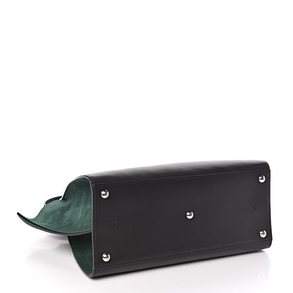 Fendi Vitello Baltico Kore Petite 3Jours Tote Black Verde Prato 4 of 10