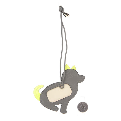 Louis Vuitton Monogram Titanium Dog Name Tag 2 of 3