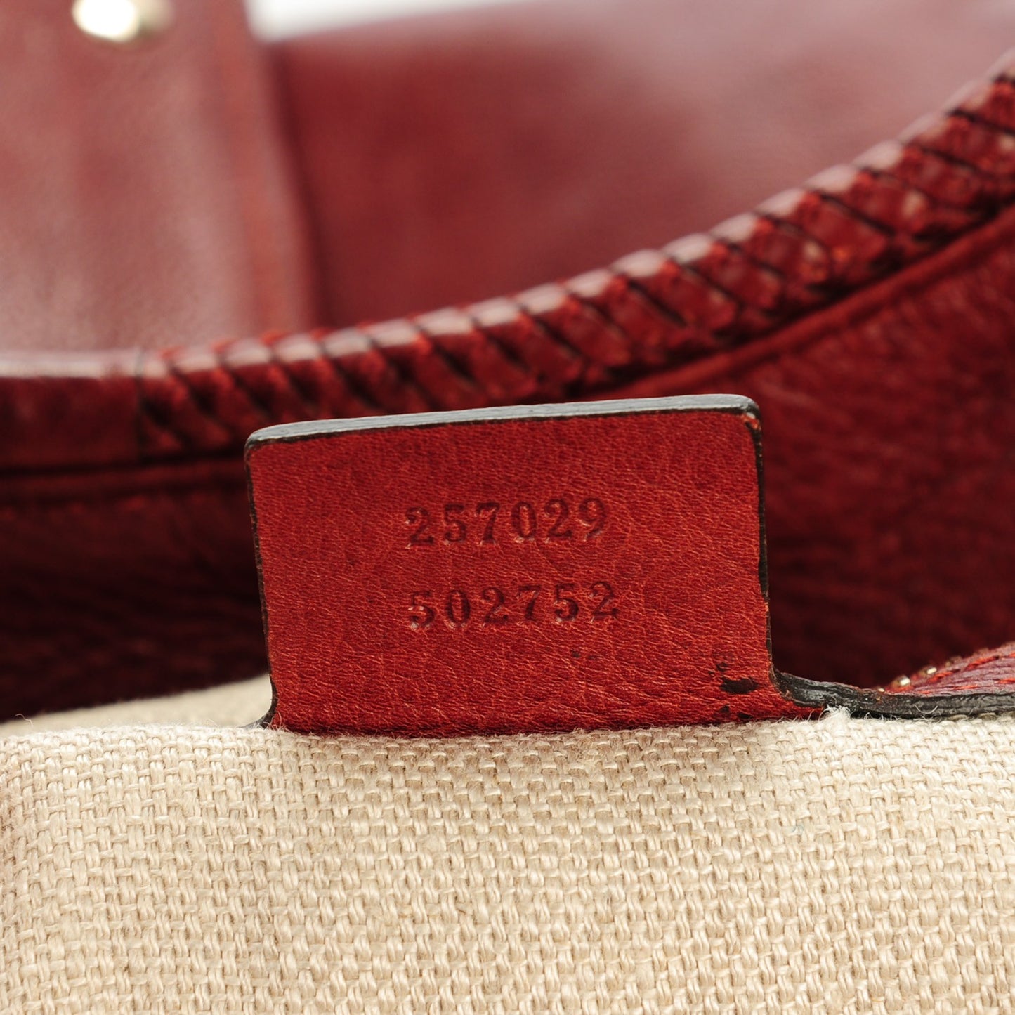 Pebbled Calfskin Medium Marrakech Shoulder Bag Red