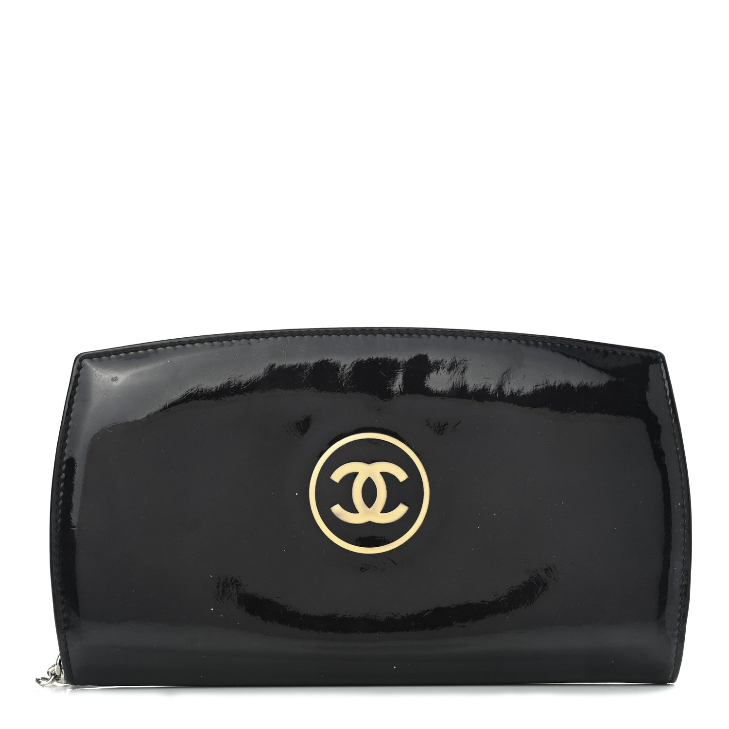 Chanel Patent Trousse Maquil Wallet Black 1 of 8