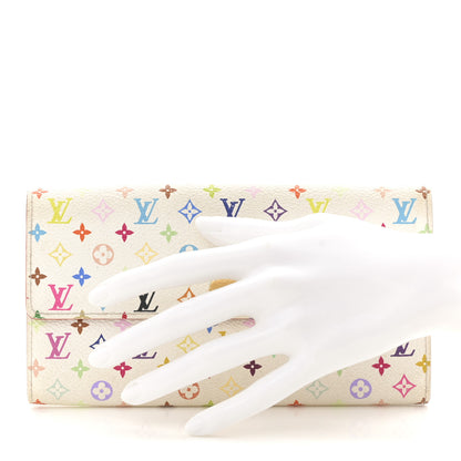 Louis Vuitton Monogram Multicolor Sarah Wallet White 2 of 11