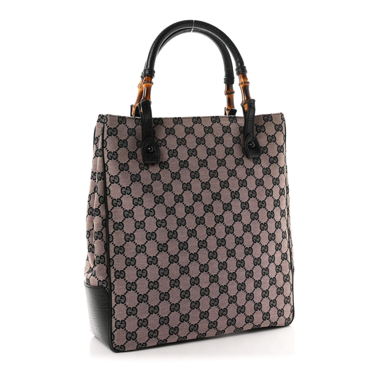Gucci Monogram Bamboo Handle Bag Pink 3 of 11