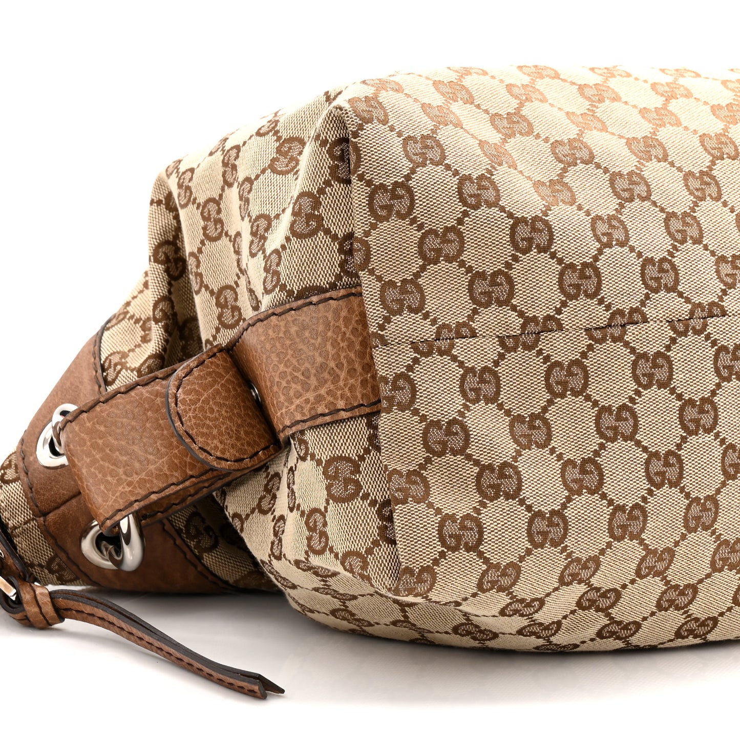 Monogram Bamboo Bar Medium Tote Brown