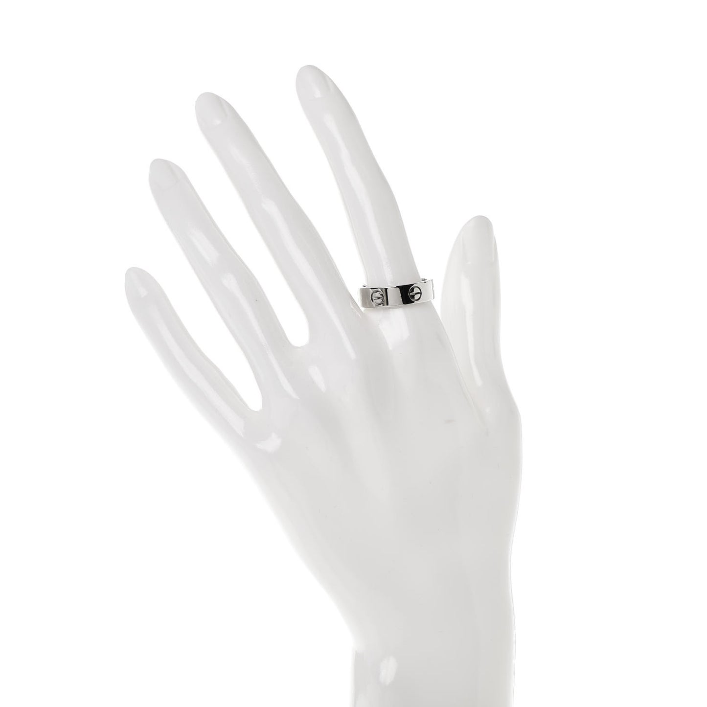 18K White Gold 5.5mm LOVE Ring 56 7.5