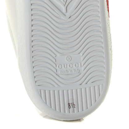 Gucci Calfskin Interlocking G Mens New Ace Sneakers 8.5 White Red Flame Green 9 of 10