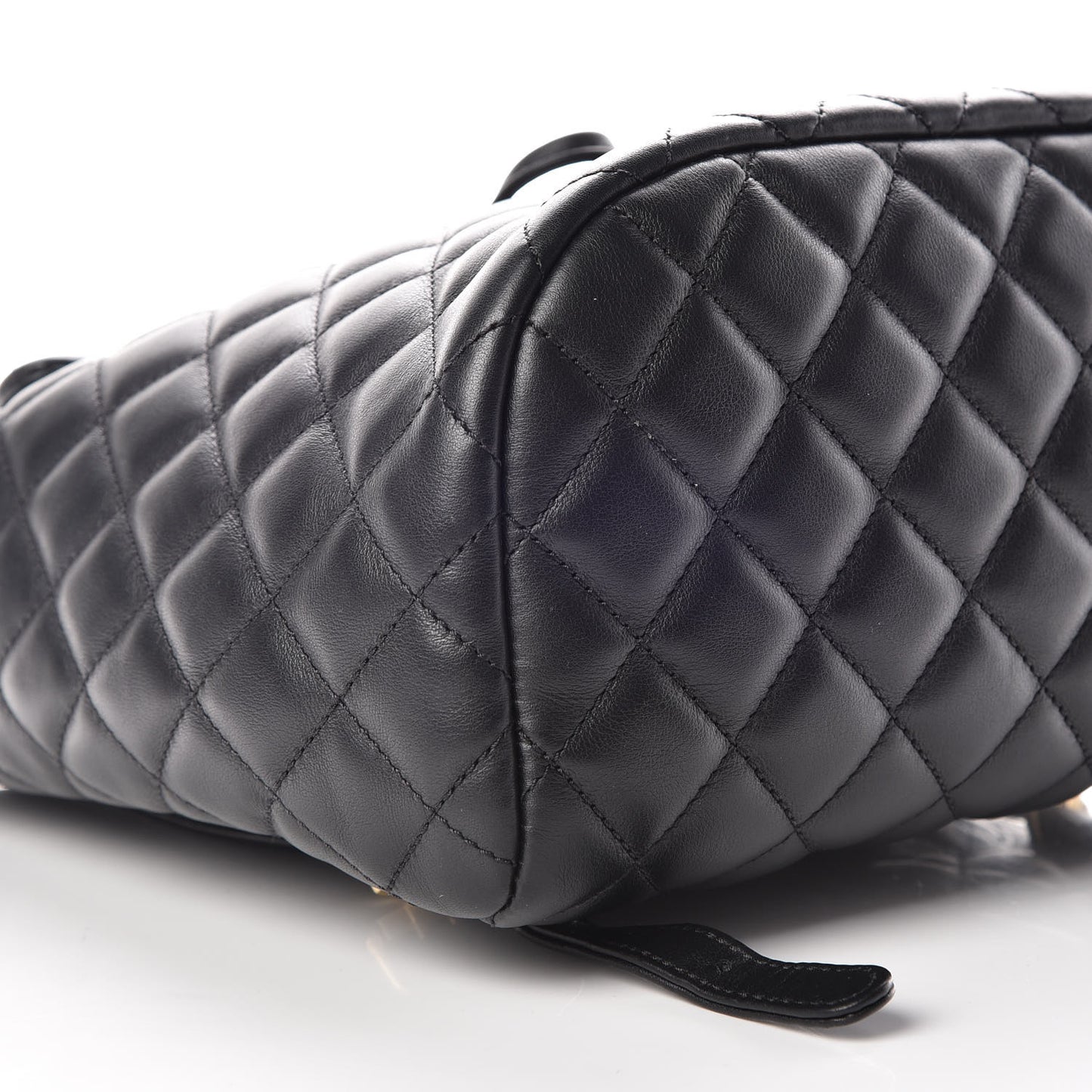 Lambskin Quilted Small Urban Spirit Backpack Black