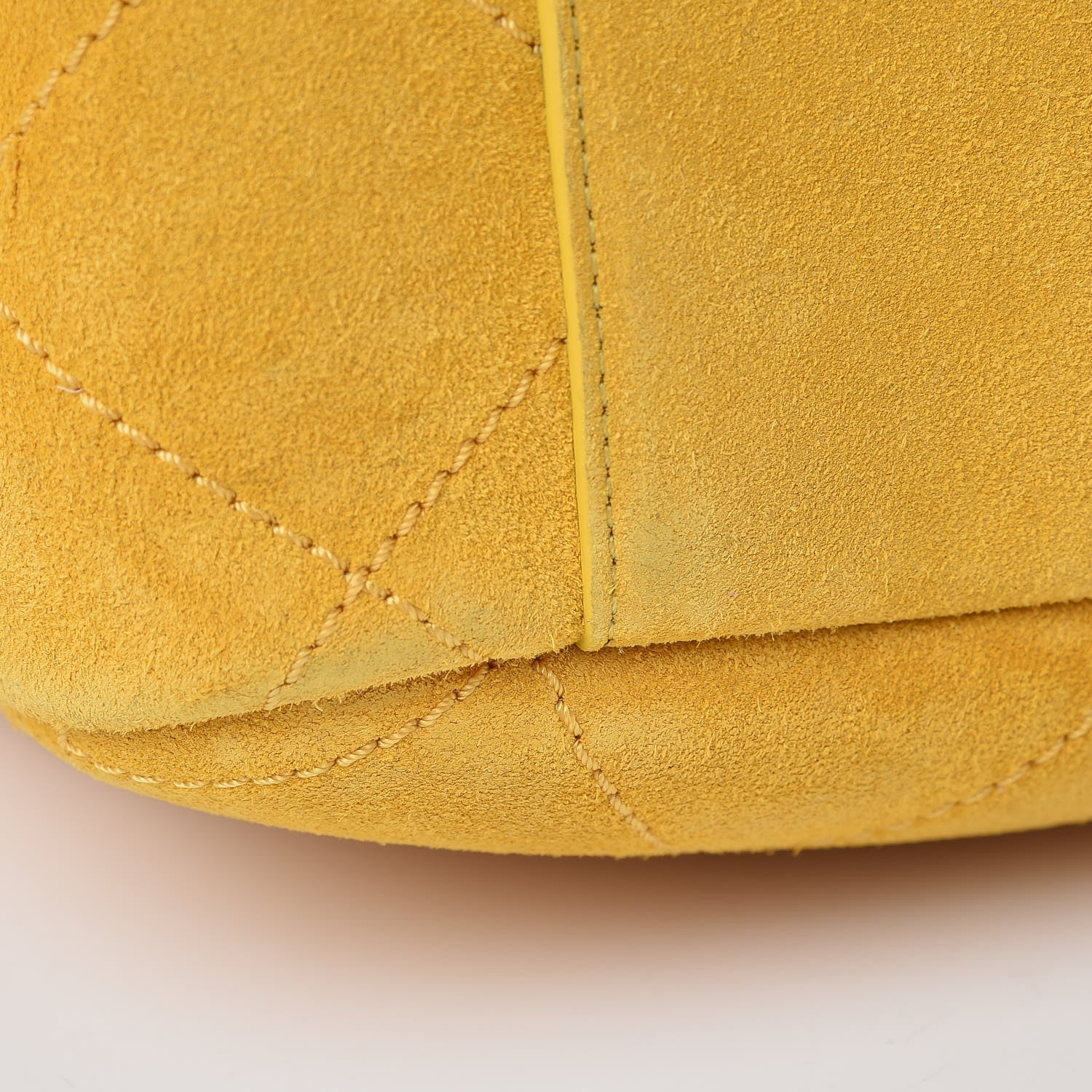 Chanel x Pharrell Williams Suede Lambskin XXL Flap Bag Yellow 10 of 13