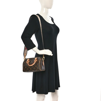 Louis Vuitton Monogram Speedy Bandouliere 20 Black 2 of 8