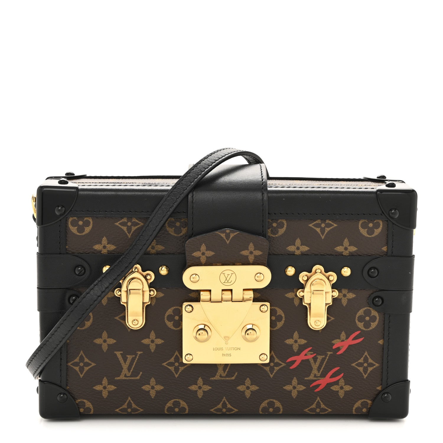 Louis Vuitton Monogram Petite Malle Black 1 of 12