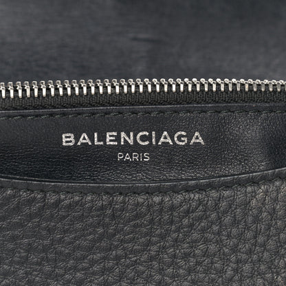 Balenciaga Pebbled Calfskin Everyday Chain Wallet Black 6 of 14