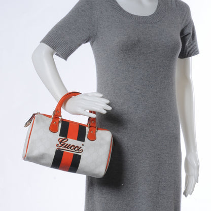 Gucci GG Plus Monogram Web Stripe Mini Joy Boston Orange 2 of 7