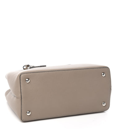 Fendi Vitello Dolce Century Petite 2Jours Tote Tortora Carbone 3 of 8