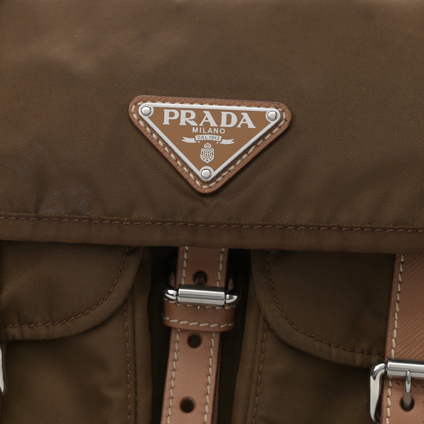 Tessuto Nylon Messenger Bag Bruciato