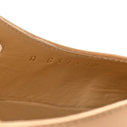 Chanel Goatskin Grosgrain Cap Toe CC Slingback Pumps 35.5 Beige Black 8 of 11